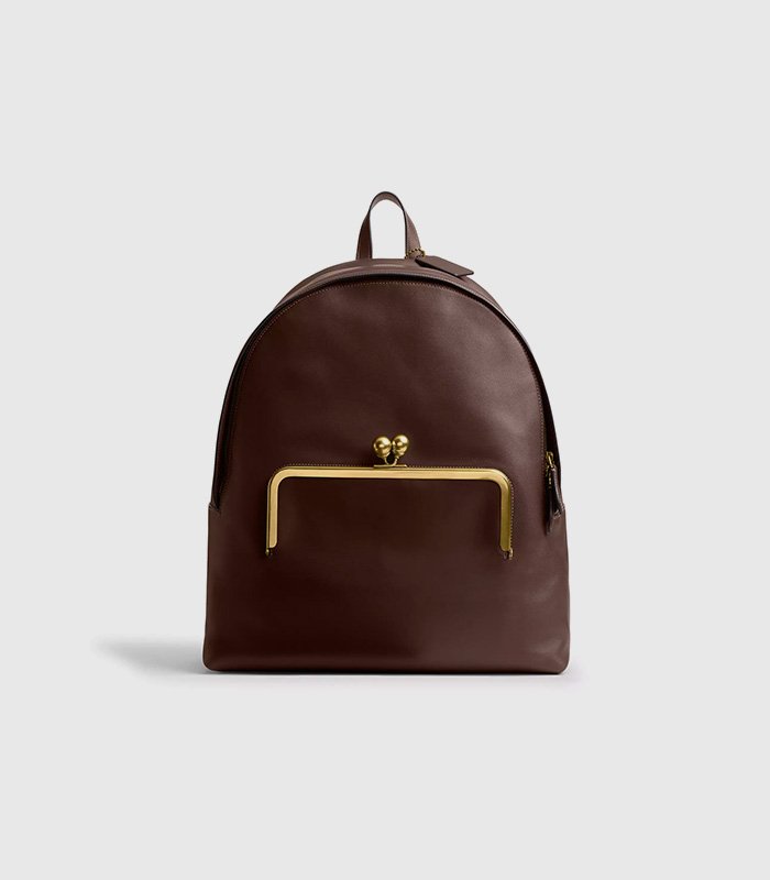 kisslock-frame-backpack.jpeg Kisslock Frame Backpack - الصورة 1